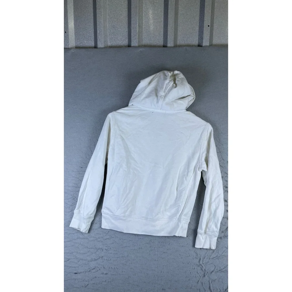Polo Ralph Lauren Hoodie Mens S White Good Big Pony Full Zip Fleece Sweatshirt